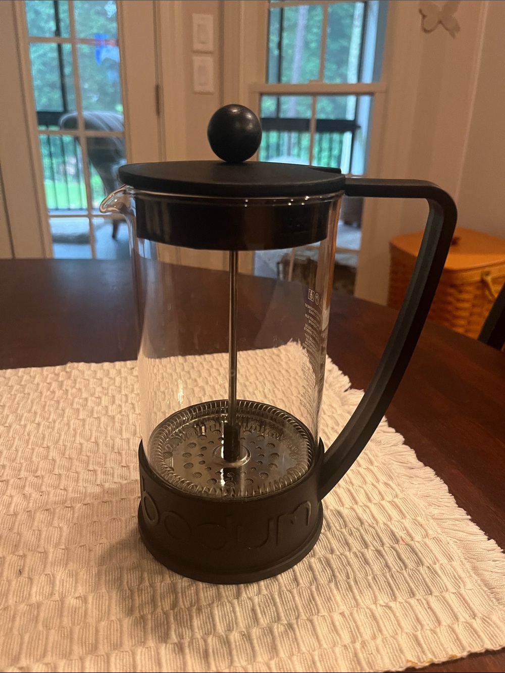 Bodum Black Glass French Press Coffee Maker